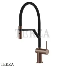 Gessi KITCHEN Inedito Смеситель для кухни полупрофессиональный 60429-708, Copper Brushed