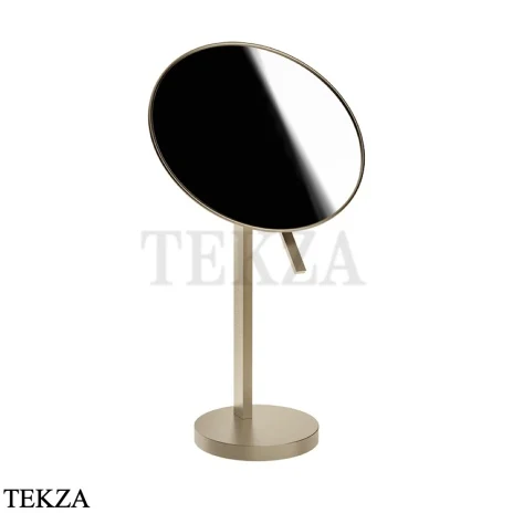 Gessi Pelle Tresse Зеркало косметическое поворотное х2, без подсветки 74573-149, Finox Brushed Nickel