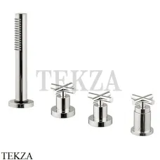 FIMA Carlo Frattini Maxima Смеситель на борт ванны без излива, F5314/2SN, Brushed nickel