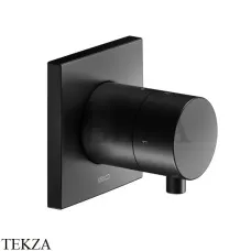 Keuco IXMO Comfort Вентиль запорный, переключатель на 2 потока, квадрат, внешняя часть 59557371002, черный матовый