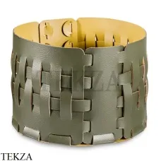 ADJ Bottega Корзина-ёмкость для мелочей D20 см 1512.55/40, оливковый/горчичный