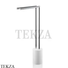 Decor Walther Stone White HT 2 Напольный полотенцедержатель 0971754, белый матовый-хром глянец