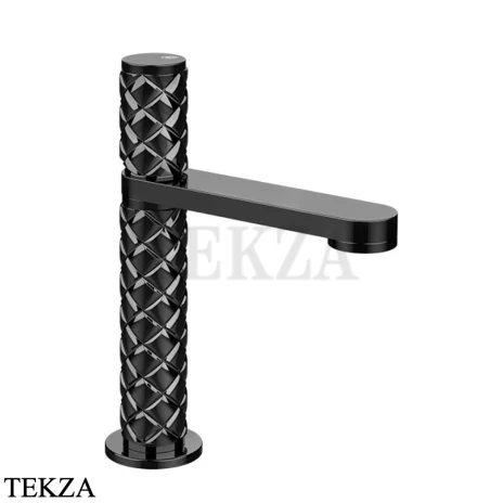 Gessi Pelle Tresse Смеситель для раковины, с донным клапаном 78051-706, Black Metal PVD
