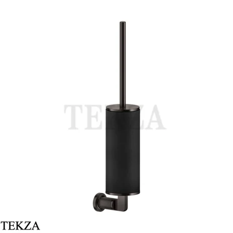Gessi INCISO accessories Туалетный ершик настенный, черный 58520-707, Black Metal Brushed