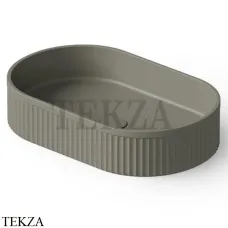 Dea Design Washbasins Раковина настольная 55х35 Solid Surface DD9801 550 4, Light Grey №4