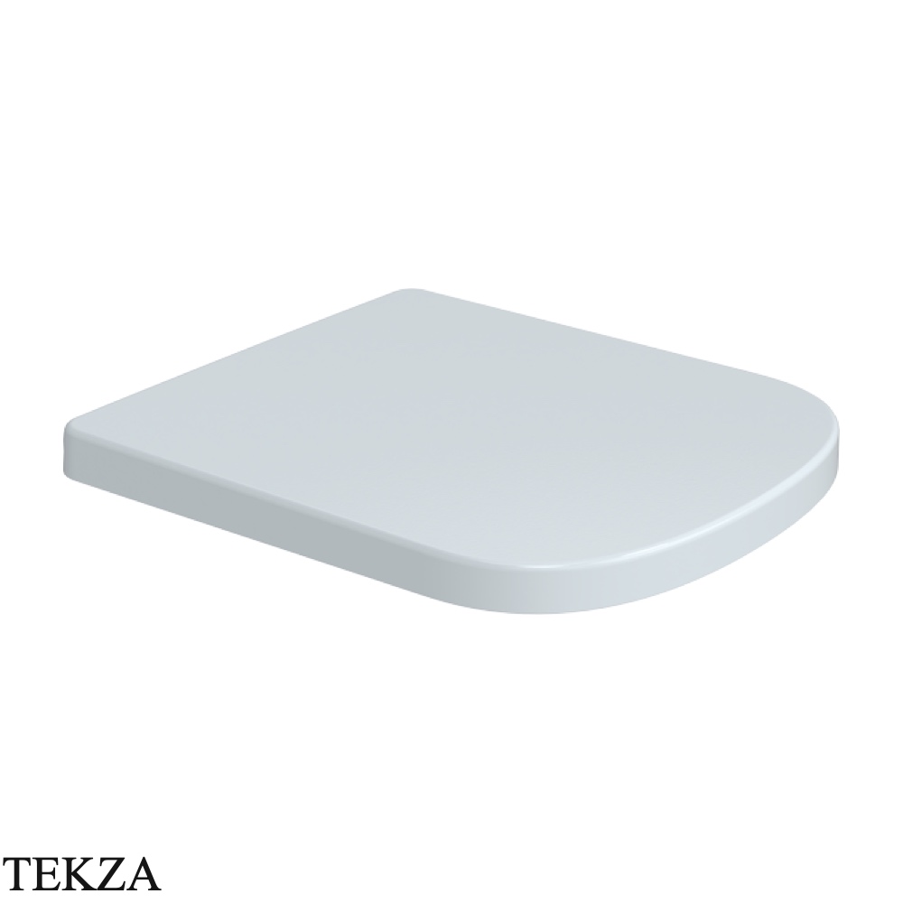 Flaminia Play сиденье с крышкой обхватывающее с микролифтом 36×42,5×3,6 см, голубой Azzurro Polvere глянец