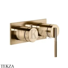 Gessi INGRANAGGIO Смеситель для душа на планке, 2 потока, внешняя часть 63579-735, Warm Bronze Gessi INGRANAGGIO Смеситель для душа на планке, 2 потока, внешняя часть 63579-735, Warm Bronze