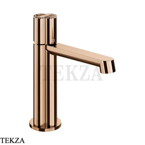 Gessi Ludovica Смеситель для раковины crystals, с донным клапаном 76351-030, медь глянец