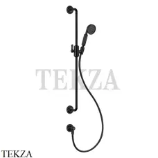 Gessi VENTI20 Штанга в комплекте с душевой лейкой, шланг, вывод 65142-299, Black XL