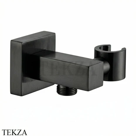 Nicolazzi Вывод с держателем для ручного душа 5690NKN, Brushed Black Nickel