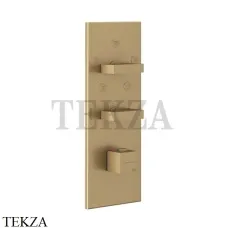 Gessi Rettangolo Wellness Термостат на 5 выходов, внешняя часть 43032-726, Warm Bronze Br