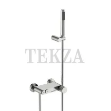 Boheme Stick Смеситель для ванны с изливом и гарнитуром Stick 123-NB.3 Nikel Brush LINEA