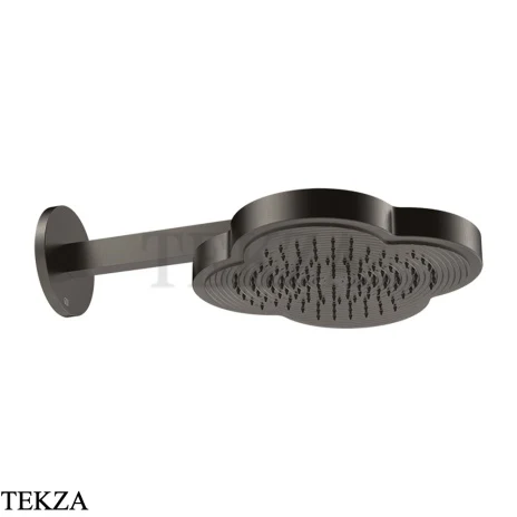 Gessi Ludovica Верхняя душевая лейка с кронштейном из стены 76149-707, black хром Brush