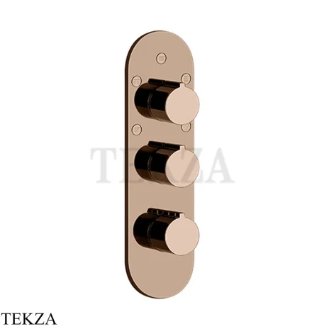 Gessi Ingranaggio-Anello Термостат для душа, 5 потоков, внешняя часть 43072-030, Copper PVD