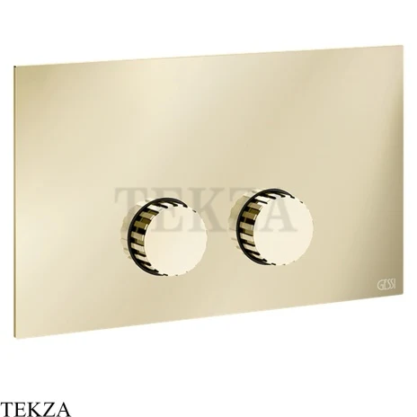 Gessi Incastri Клавиша смыва для инсталляции Viega prevista 75621-710, шампань глянец