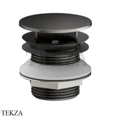 Keuco Донный клапан незапираемый 59904130000, Хром черный шлифованный