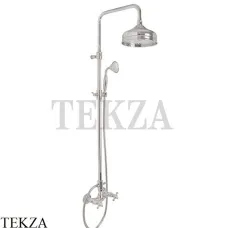 FIMA Carlo Frattini ELIZABETH Душевая колонна без излива, с гарнитуром F5085/2SN, Brushed nickel