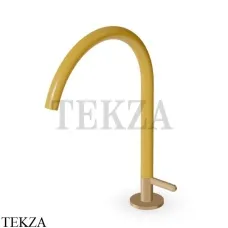 Zucchetti Isy22 Смеситель для раковины прогрессивный, без гарнитуры ZIS2813.P31Y5, brushed british gold-желтый