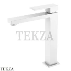 Boheme Qubic Смеситель для раковины высокий, без гарнитура 472-MW, matt white