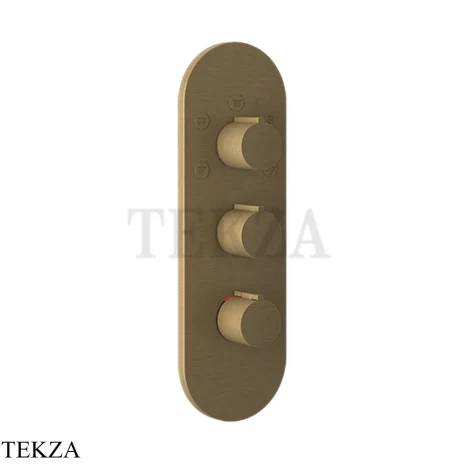 Gessi Ingranaggio-Anello Термостат для душа, 5 потоков, внешняя часть 43072-713, Antique Brass