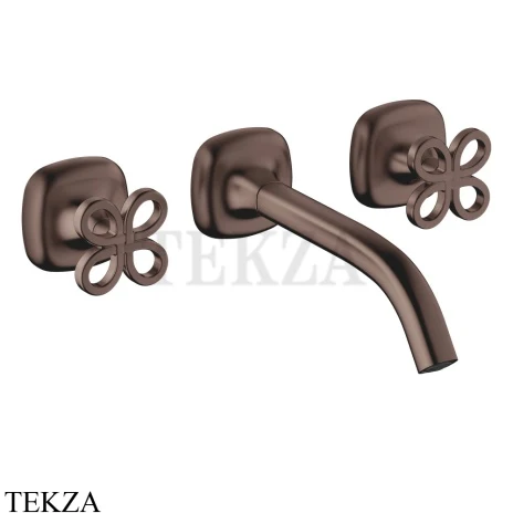 Dornbracht COYA Смеситель для раковины на 3 отв. 190, внешняя часть 36712424-43, Dark Bronze сатинированный