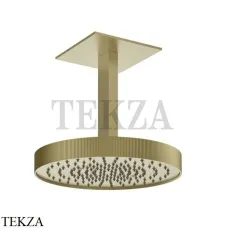 Gessi Inverso RIGATO Верхняя душевая лейка с кронштейном 30 см 63572-727, Brass Br. PVD