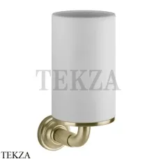Gessi VENTI20 Стакан настенный белый 65407-727, Brushed Brass Gessi VENTI20 Стакан настенный белый 65407-727, Brushed Brass