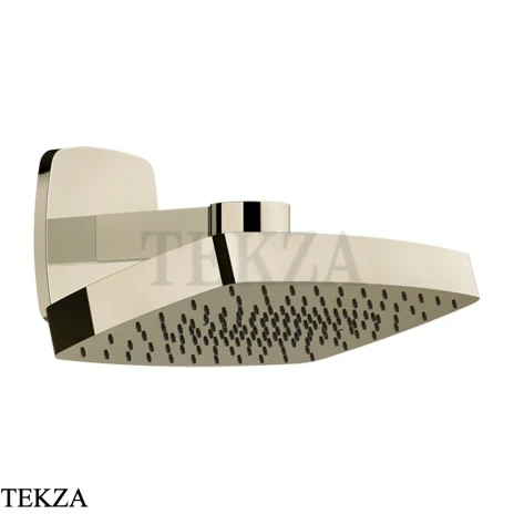 Gessi Jacqueline Верхняя регулируемая лейка с кронштейном 77150-720, никель глянец