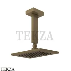 Gessi Rettangolo shower Верхний душ с потолочным кронштейном 20151-713, Antique Brass