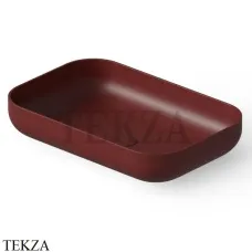 Dea Design Washbasins Раковина настольная 58х38 см Solid Surface DD9103 580 17, Red Wine №17