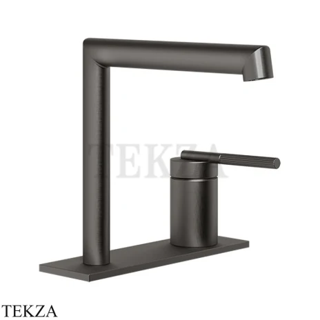 Gessi INGRANAGGIO Смеситель для раковины, на планке, без гарнитуры 63515-707, Black Metal Brushed PVD