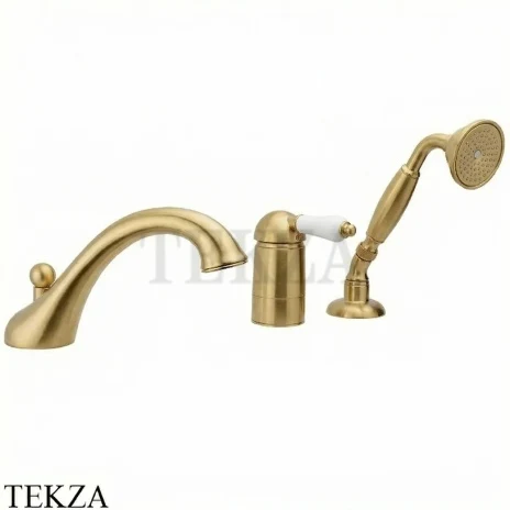 Nicolazzi Cinquanta Смеситель на борт ванны P.Mont Blanc, 3414OS76C, Brushed brass