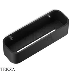 Decor Walther Stone Black DCT30 Настенная душевая полочка-контейнер 0973864, черный матовый-хром глянец
