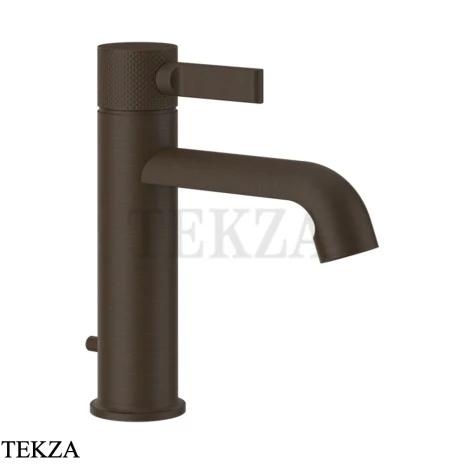 Gessi INCISO Смеситель для раковины низкий, с донным клапаном 58001-845, Dark Bronze