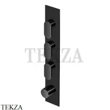 Zucchetti Octo Термостат для душа на 3 потока, внешняя часть ZOC661.N6, черный матовый