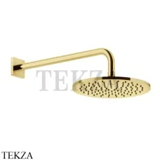Gessi RILIEVO Верхняя душевая лейка D25 с кронштейном 59148-246, Gold PVD