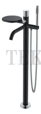 Boheme Stick Смеситель для ванны напольный, комплект Stick 129-BCR Black Chrome