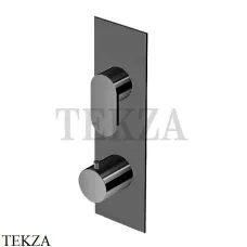 Zucchetti Octo Термостат для душа на 1 поток, внешняя часть ZOC659.C51, brushed metal black