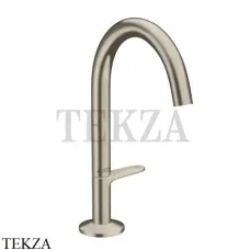 Axor ONE Смеситель для раковины Select 170, гарнитур Push‑Open 48020820, Brushed Nickel
