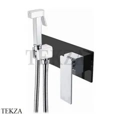 Boheme Q.2 Гигиенический душ со смесителем, комплект 147-BCR.2, Черный-хром