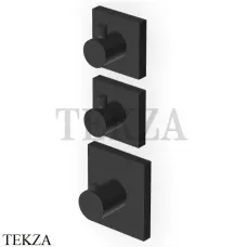 Zucchetti Pan Термостат для душа, 2 выхода, внешняя часть ZP8660.N1, черный goffrato