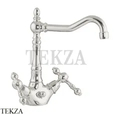 FIMA Carlo Frattini EPOQUE Смеситель для раковины, с донным клапаном F5061SN, Brushed nickel