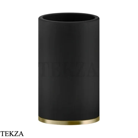 Gessi INCISO accessories Стакан настольный, композит черный 58532-727, Brushed Brass