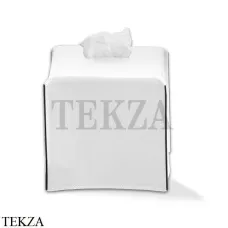 Decor Walther NAPPA KBQ Коробка для салфеток 0938150 натуральная кожа, белый матовый