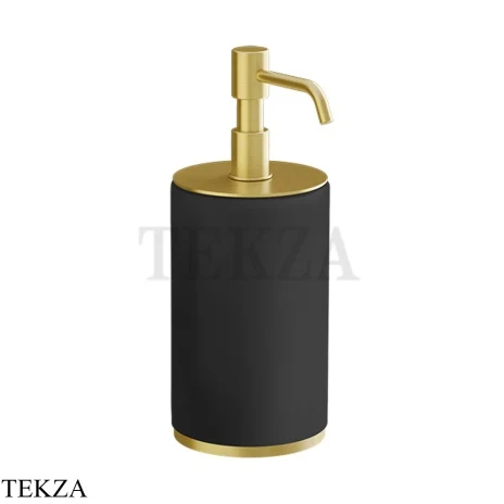 Gessi INCISO accessories Дозатор для жидкого мыла настольный, черный 66438-716, Gold Br. PVD