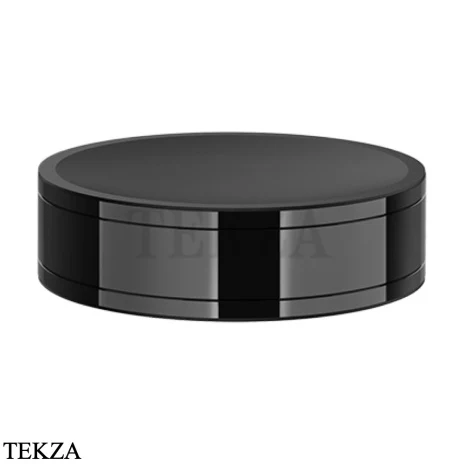 Gessi Pelle Tresse Мыльница настольная круглая 78525-706, Black Metal PVD