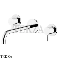 FIMA Carlo Frattini Spillo UP Смеситель для раковины на 3 отверстия, внешняя часть F3161/5BS, белый матовый