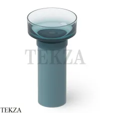 Dea Design Pedestal Basin Раковина напольная Glasstech DD2023 480 R11, Dark Blue R11