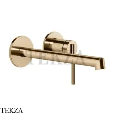 Gessi INGRANAGGIO Смеситель для раковины длинный излив, внешняя часть 63583-735, Warm Bronze