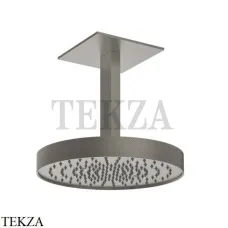Gessi Inverso Diamantato Верхняя лейка с кронштейном D30 см 63472-149, Finox Br. Nickel